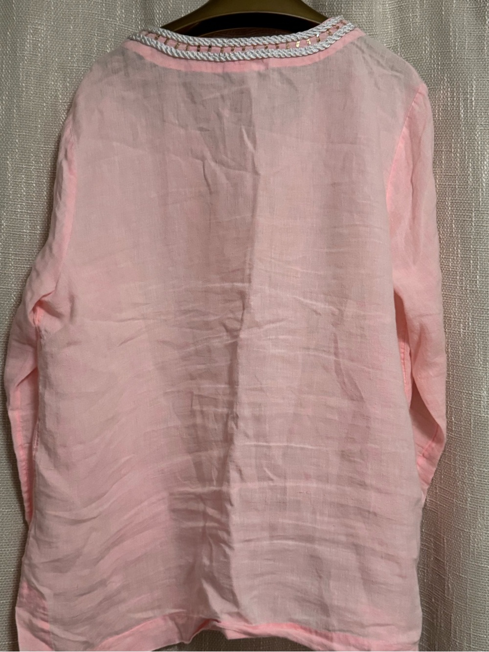 Lilly Pulitzer Blush Pink V-Neck Embroidered Tunic - Picture 4 of 4